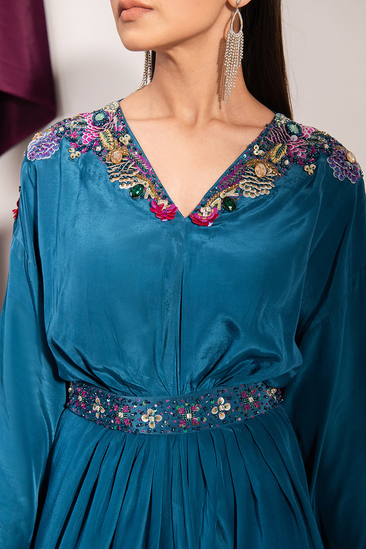 Maria Osama Khan | Tiffany Formals | Sapphire - by - Libasekhas UK - Registered Vendor of : Maria Osama Khan - 100% Original Designer Dresss
