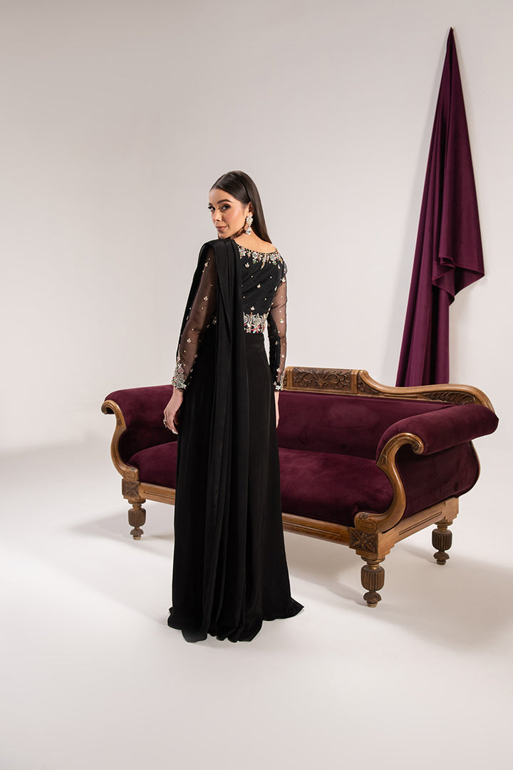 Maria Osama Khan | Tiffany Formals | Obsidian - by - Libasekhas UK - Registered Vendor of : Maria Osama Khan - 100% Original Designer Dresss