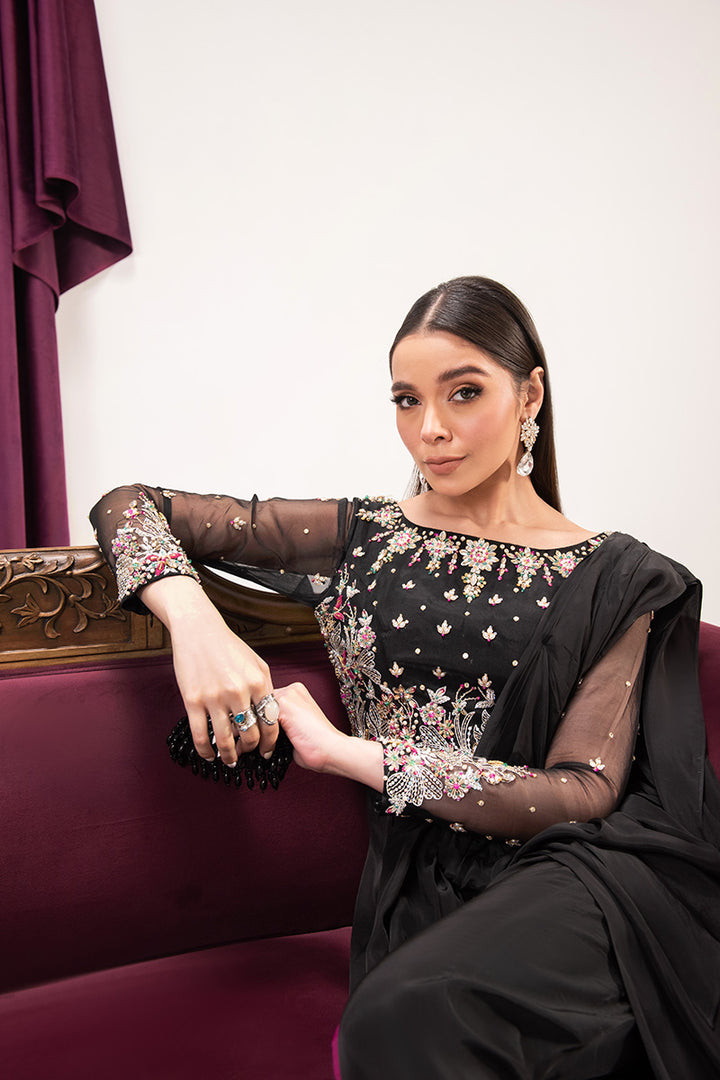 Maria Osama Khan | Tiffany Formals | Obsidian - by - Libasekhas UK - Registered Vendor of : Maria Osama Khan - 100% Original Designer Dresss