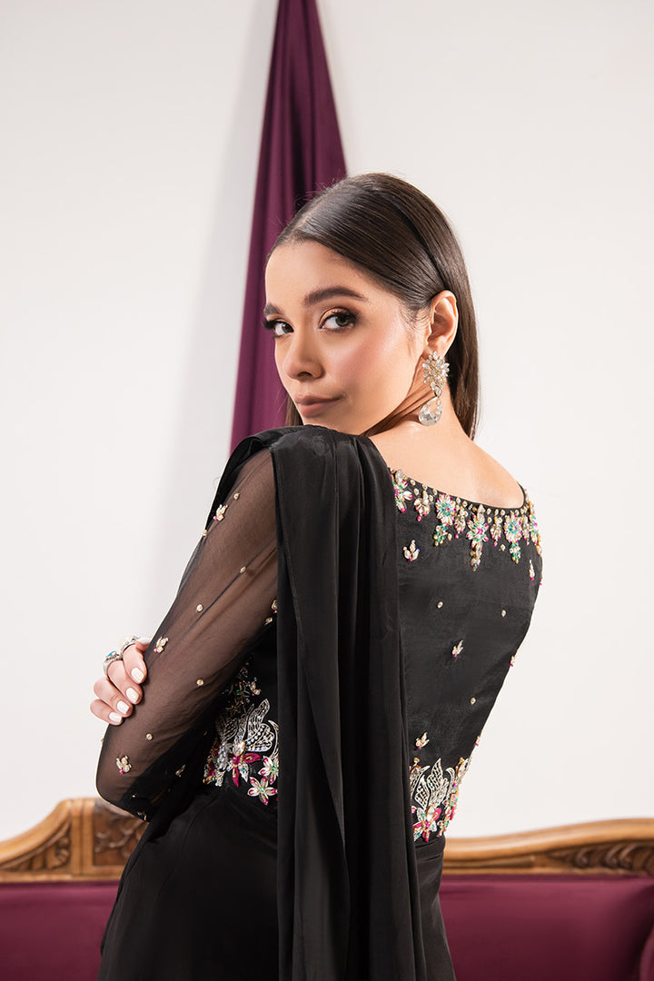 Maria Osama Khan | Tiffany Formals | Obsidian - by - Libasekhas UK - Registered Vendor of : Maria Osama Khan - 100% Original Designer Dresss