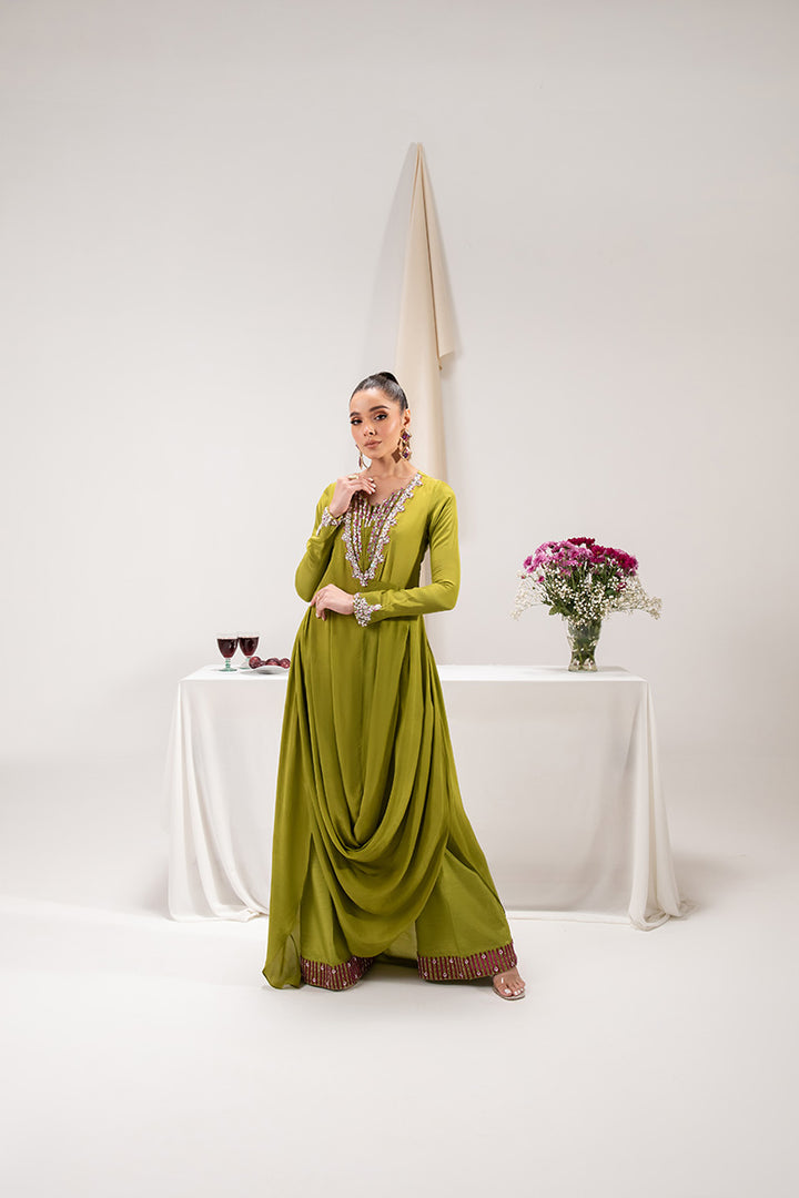 Maria Osama Khan | Tiffany Formals | Peridot - by - Libasekhas UK - Registered Vendor of : Maria Osama Khan - 100% Original Designer Dresss