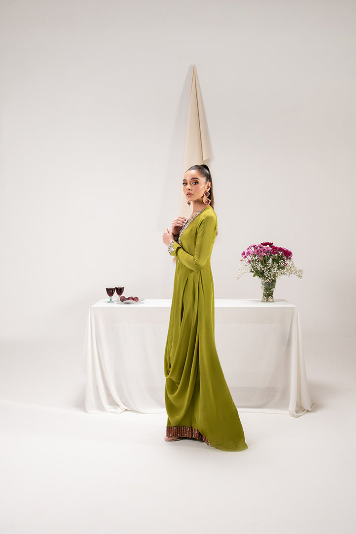 Maria Osama Khan | Tiffany Formals | Peridot - by - Libasekhas UK - Registered Vendor of : Maria Osama Khan - 100% Original Designer Dresss