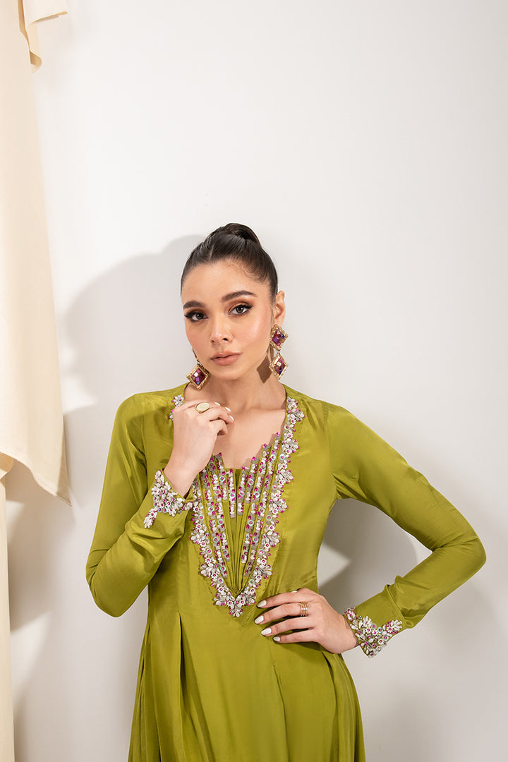 Maria Osama Khan | Tiffany Formals | Peridot - by - Libasekhas UK - Registered Vendor of : Maria Osama Khan - 100% Original Designer Dresss
