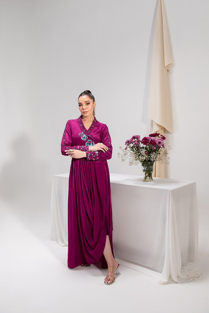 Maria Osama Khan | Tiffany Formals | Amethyst - by - Libasekhas UK - Registered Vendor of : Maria Osama Khan - 100% Original Designer Dresss
