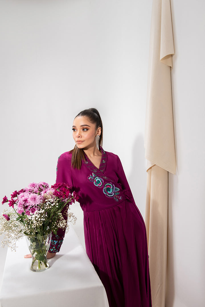 Maria Osama Khan | Tiffany Formals | Amethyst - by - Libasekhas UK - Registered Vendor of : Maria Osama Khan - 100% Original Designer Dresss