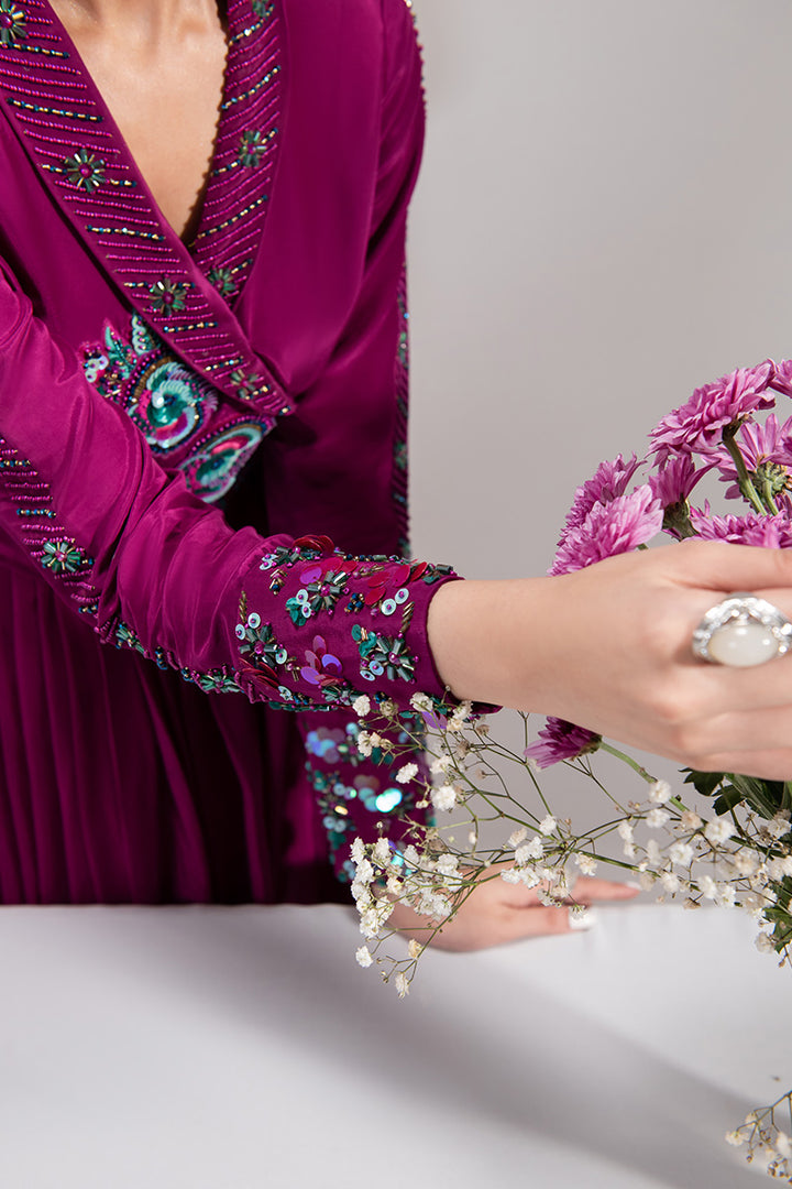 Maria Osama Khan | Tiffany Formals | Amethyst - by - Libasekhas UK - Registered Vendor of : Maria Osama Khan - 100% Original Designer Dresss