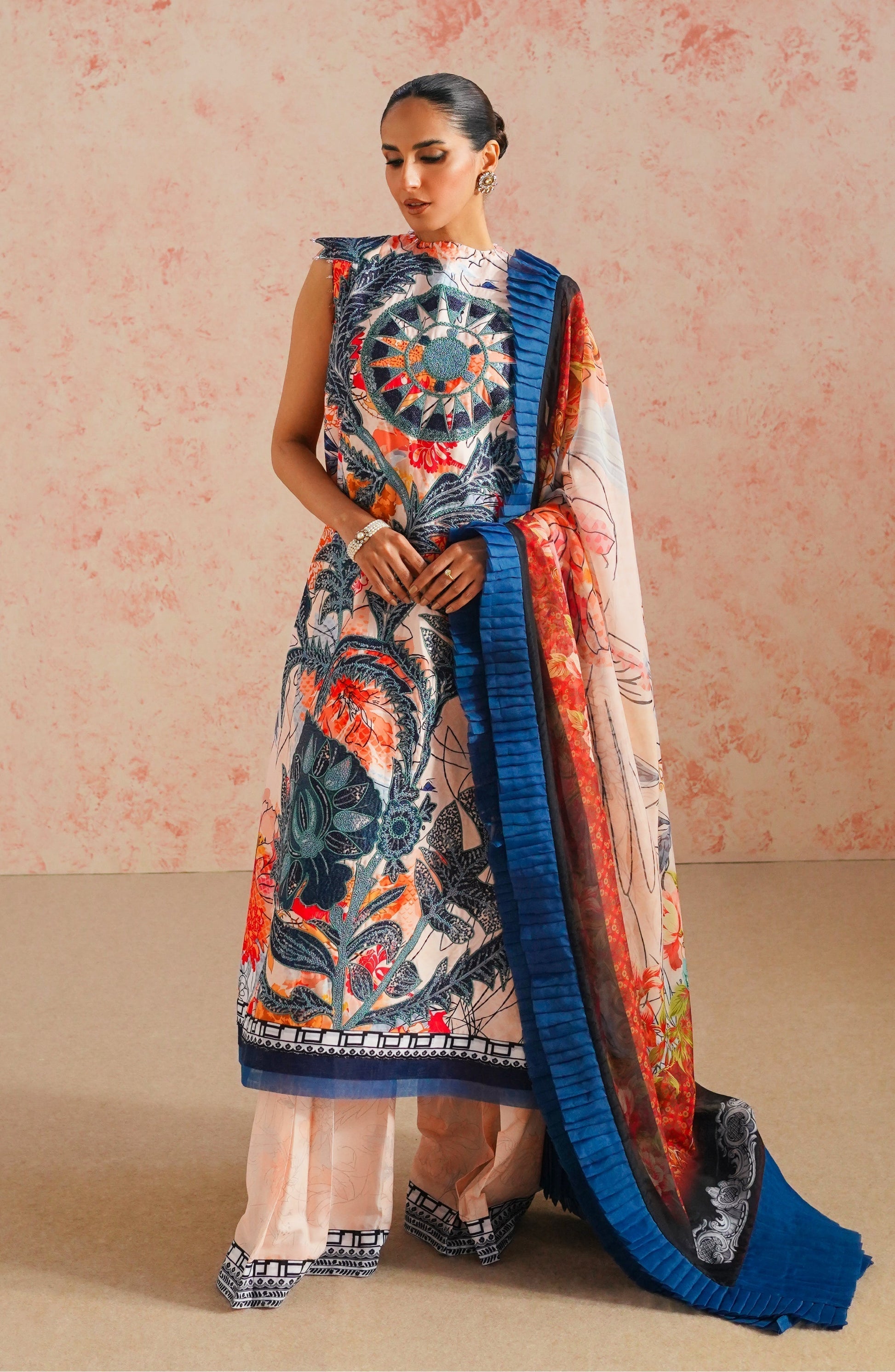Maryum N Maria | Eid Luxury Lawn 24 | Shafaq - by - Libasekhas UK - Registered Vendor of : Marym N Maria - 100% Original Designer Dresss