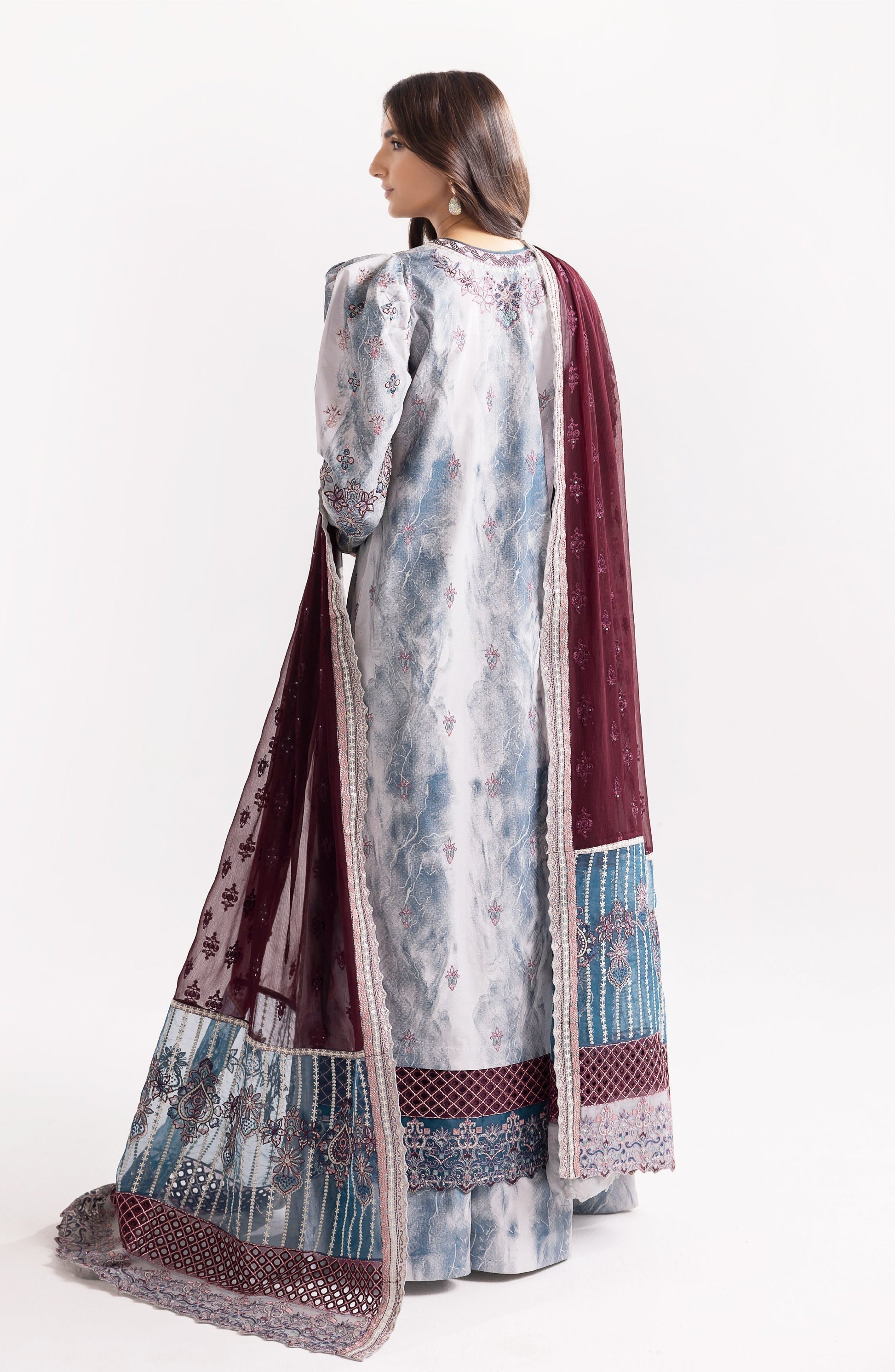 Maryum N Maria | Eid Luxury Lawn 24 | Jahanara - by - Libasekhas UK - Registered Vendor of : Maryum N Maria - 100% Original Designer Dresss