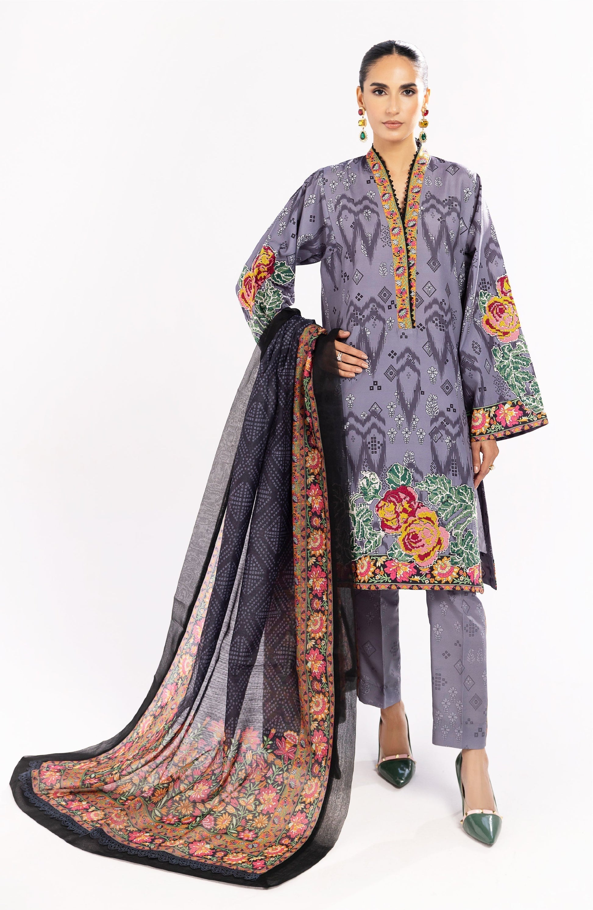 Maryum N Maria | Eid Luxury Lawn 24 | Nazm - by - Libasekhas UK - Registered Vendor of : Marym N Maria - 100% Original Designer Dresss