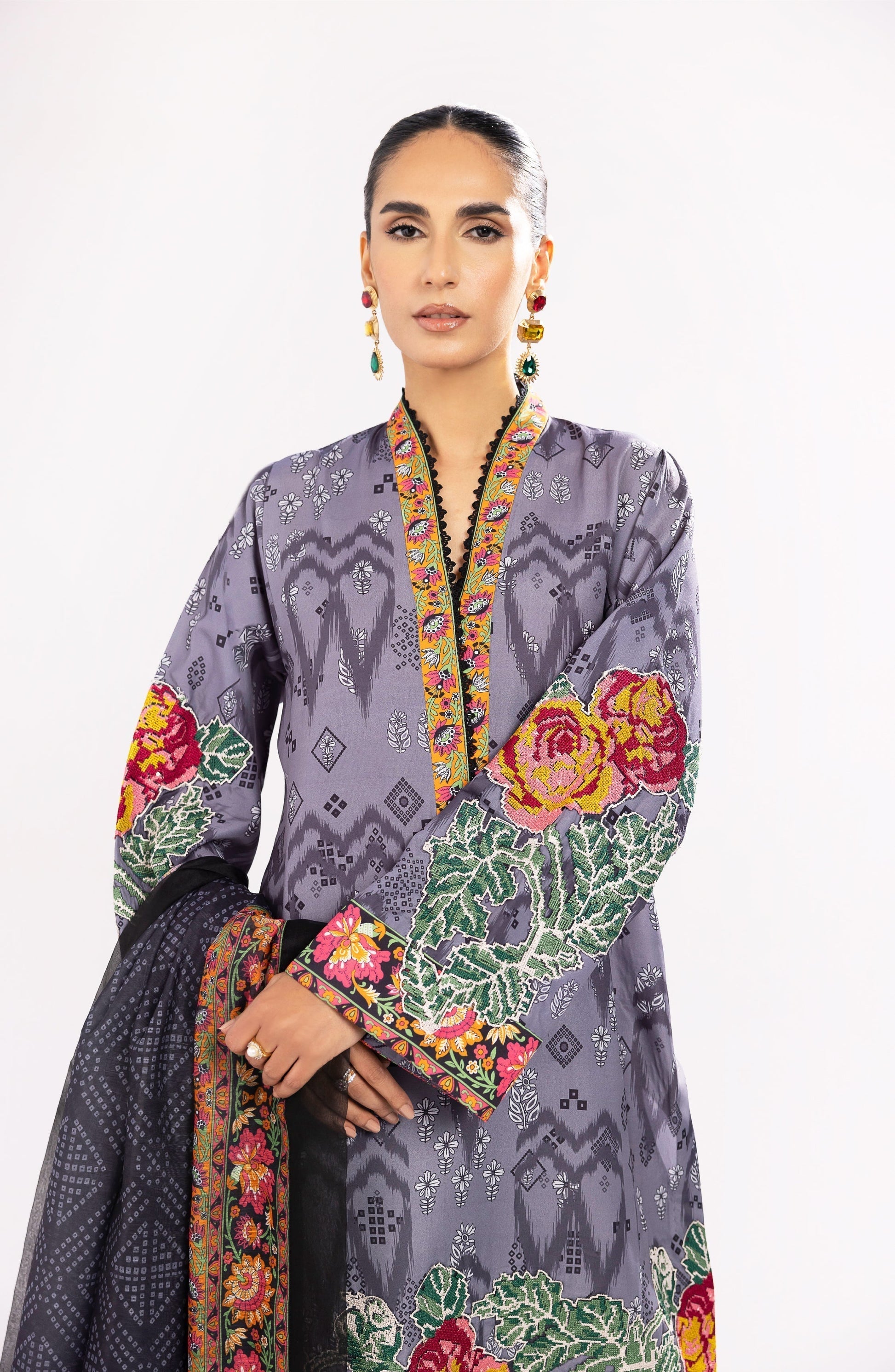 Maryum N Maria | Eid Luxury Lawn 24 | Nazm - by - Libasekhas UK - Registered Vendor of : Marym N Maria - 100% Original Designer Dresss