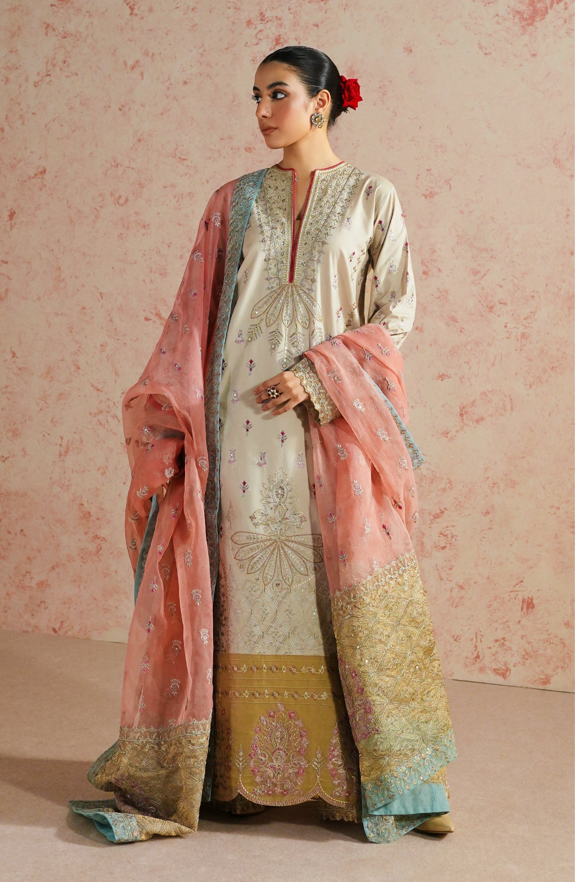 Maryum N Maria | Eid Luxury Lawn 24 | Alizeh - by - Libasekhas UK - Registered Vendor of : Maryum N Maria - 100% Original Designer Dresss