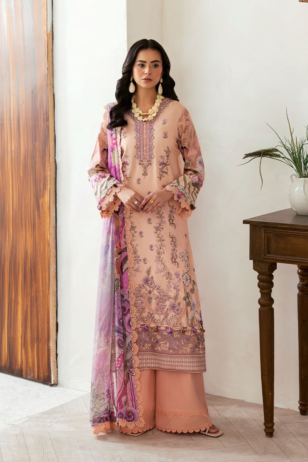 Ramsha | Mashaal Luxury Lawn | L-1411 - by - Libasekhas UK - Registered Vendor of : Ramsha - 100% Original Designer Dresss