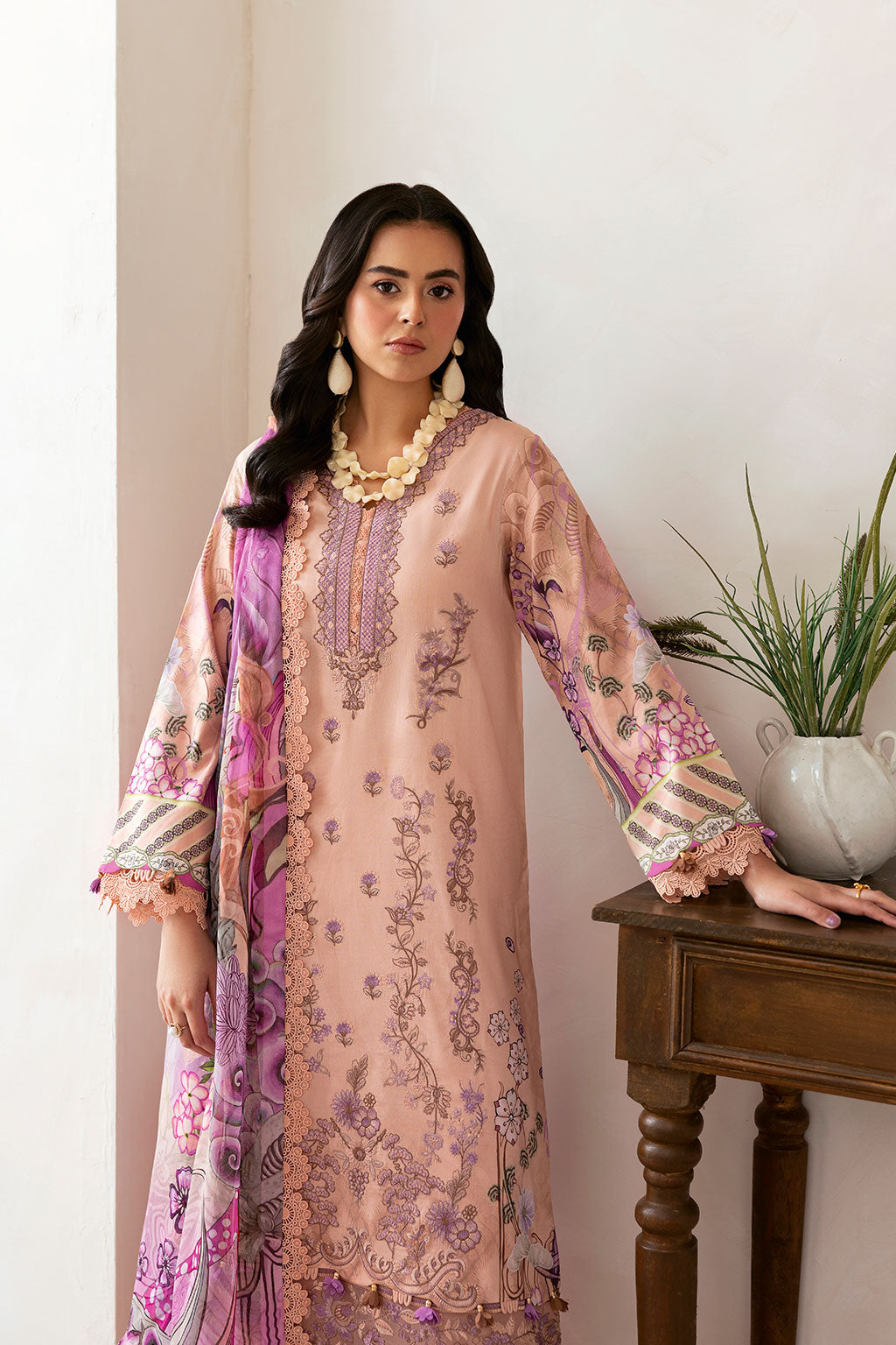 Ramsha | Mashaal Luxury Lawn | L-1411 - by - Libasekhas UK - Registered Vendor of : Ramsha - 100% Original Designer Dresss