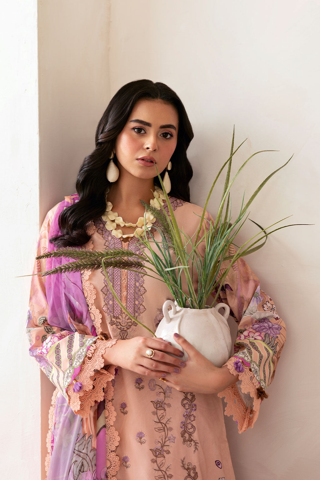 Ramsha | Mashaal Luxury Lawn | L-1411 - by - Libasekhas UK - Registered Vendor of : Ramsha - 100% Original Designer Dresss