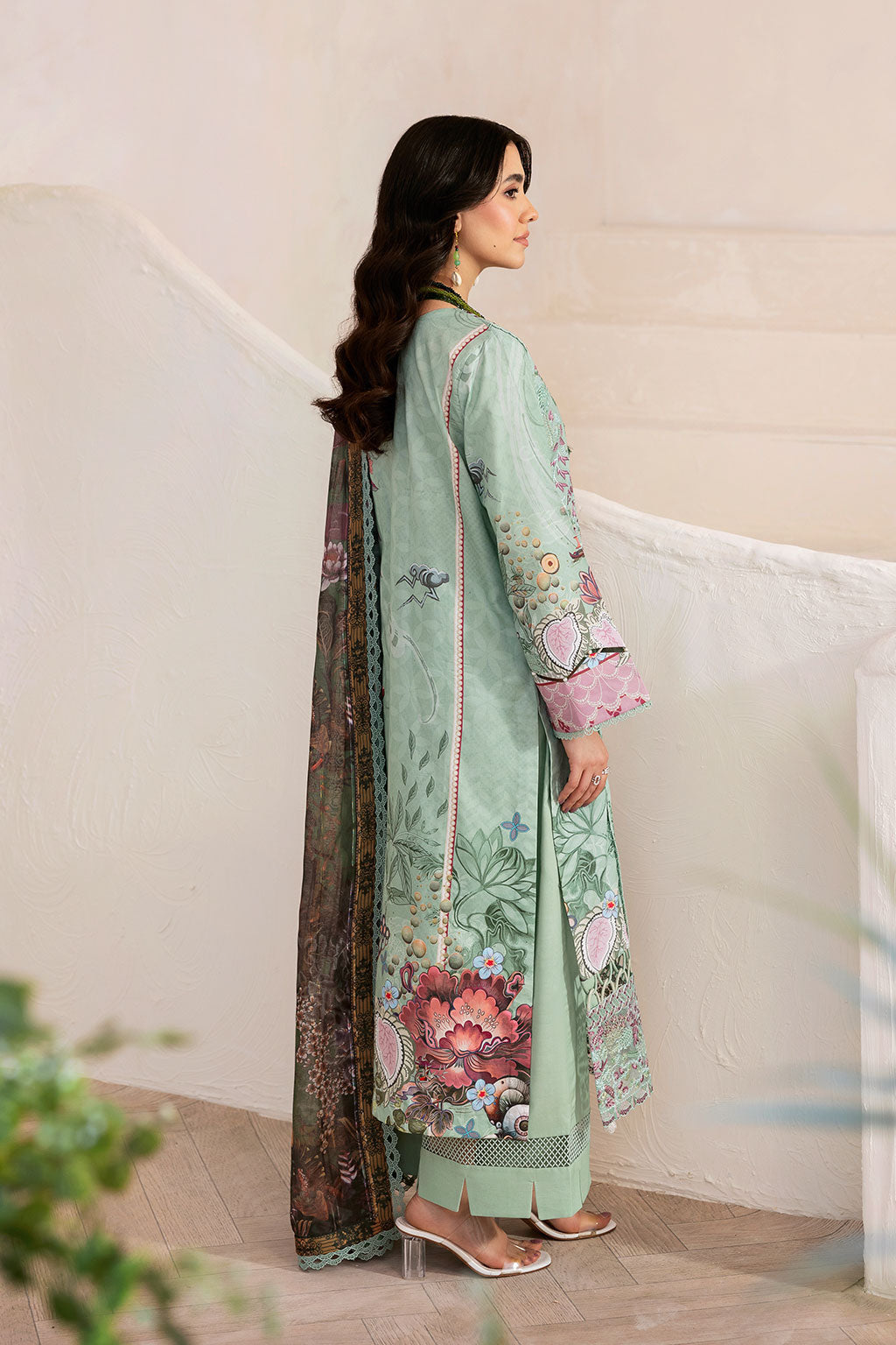 Ramsha | Mashaal Luxury Lawn | L-1405 - by Libasekhas UK - Registered Vendor of : Ramsha - 100% Original Designer Dress