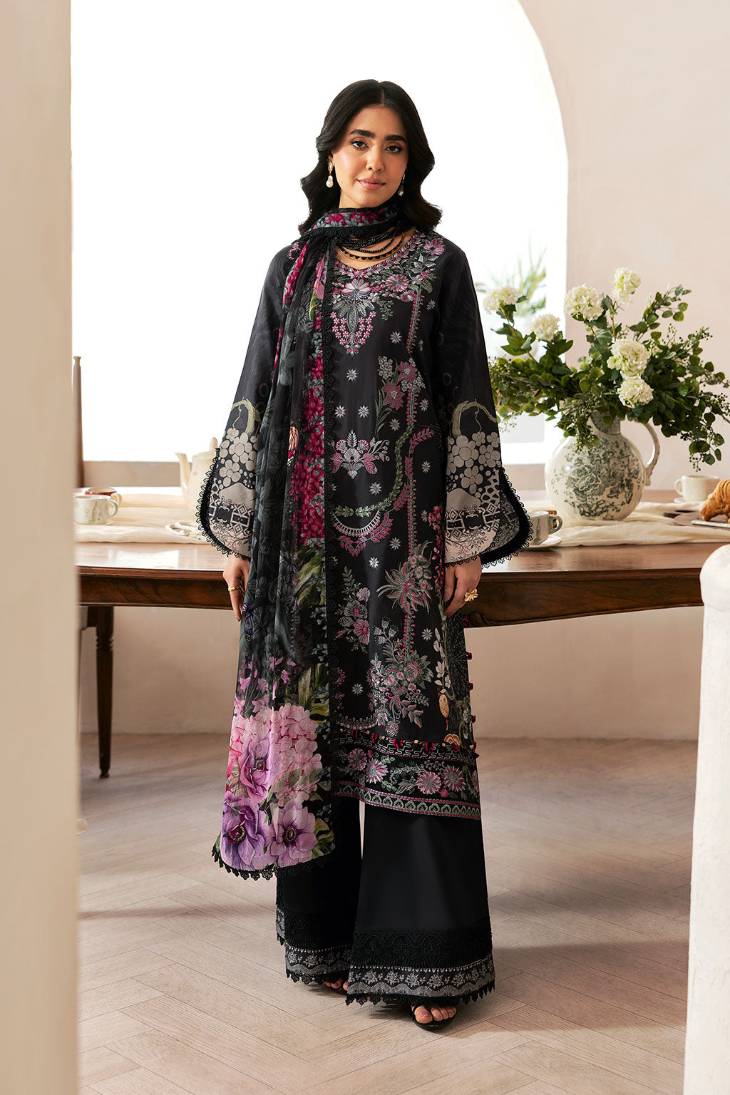 Ramsha | Mashaal Luxury Lawn | L-1403 - by Libasekhas UK - Registered Vendor of : Ramsha - 100% Original Designer Dress