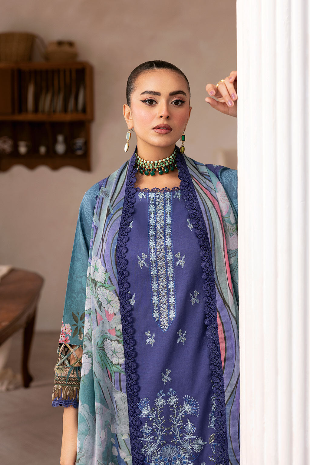 Ramsha | Mashaal Luxury Lawn |  L-1412 - by - Libasekhas UK - Registered Vendor of : Ramsha - 100% Original Designer Dresss
