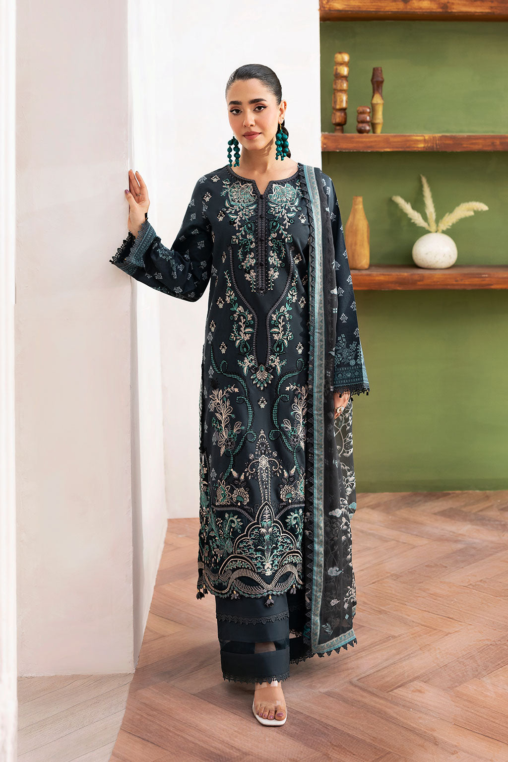 Ramsha | Mashaal Luxury Lawn | L-1408 - by - Libasekhas UK - Registered Vendor of : Ramsha - 100% Original Designer Dresss