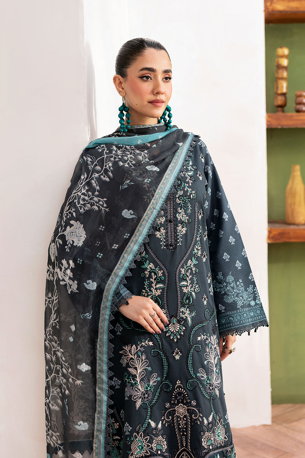 Ramsha | Mashaal Luxury Lawn | L-1408 - by - Libasekhas UK - Registered Vendor of : Ramsha - 100% Original Designer Dresss