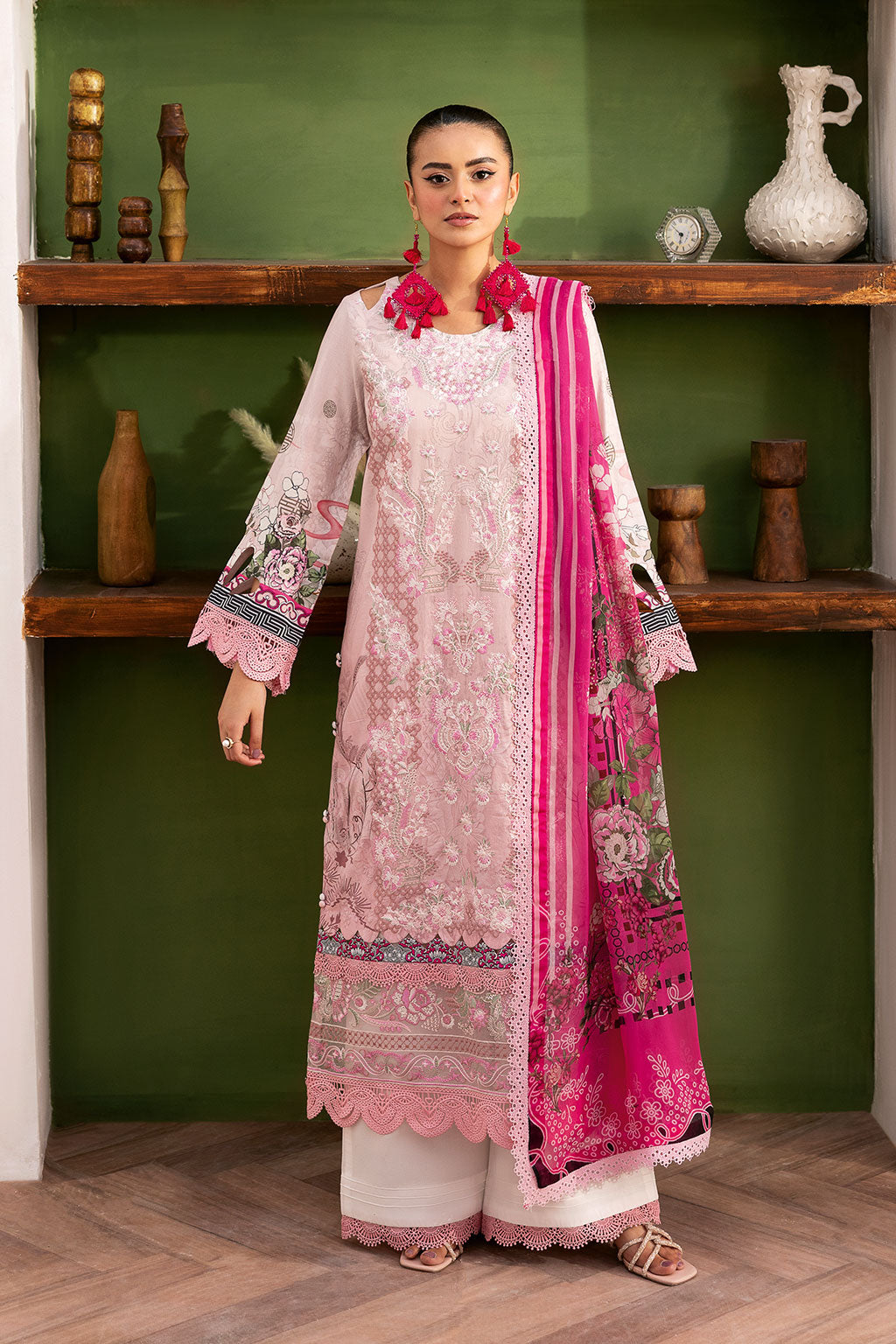 Ramsha | Mashaal Luxury Lawn |  L-1407 - by - Libasekhas UK - Registered Vendor of : Ramsha - 100% Original Designer Dresss