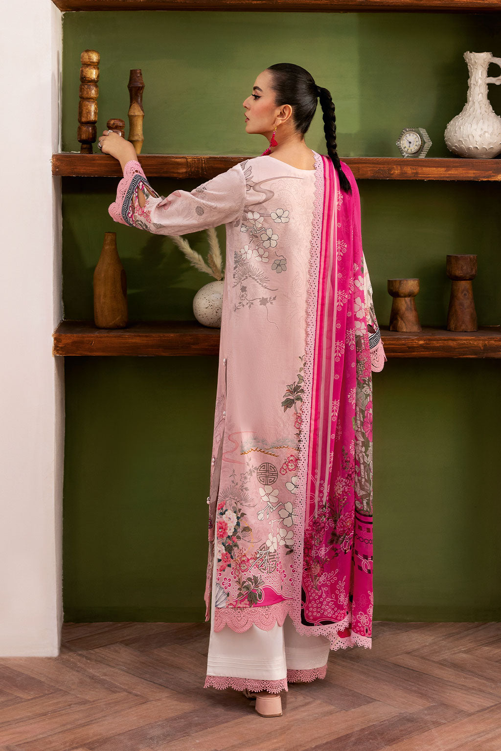 Ramsha | Mashaal Luxury Lawn |  L-1407 - by - Libasekhas UK - Registered Vendor of : Ramsha - 100% Original Designer Dresss