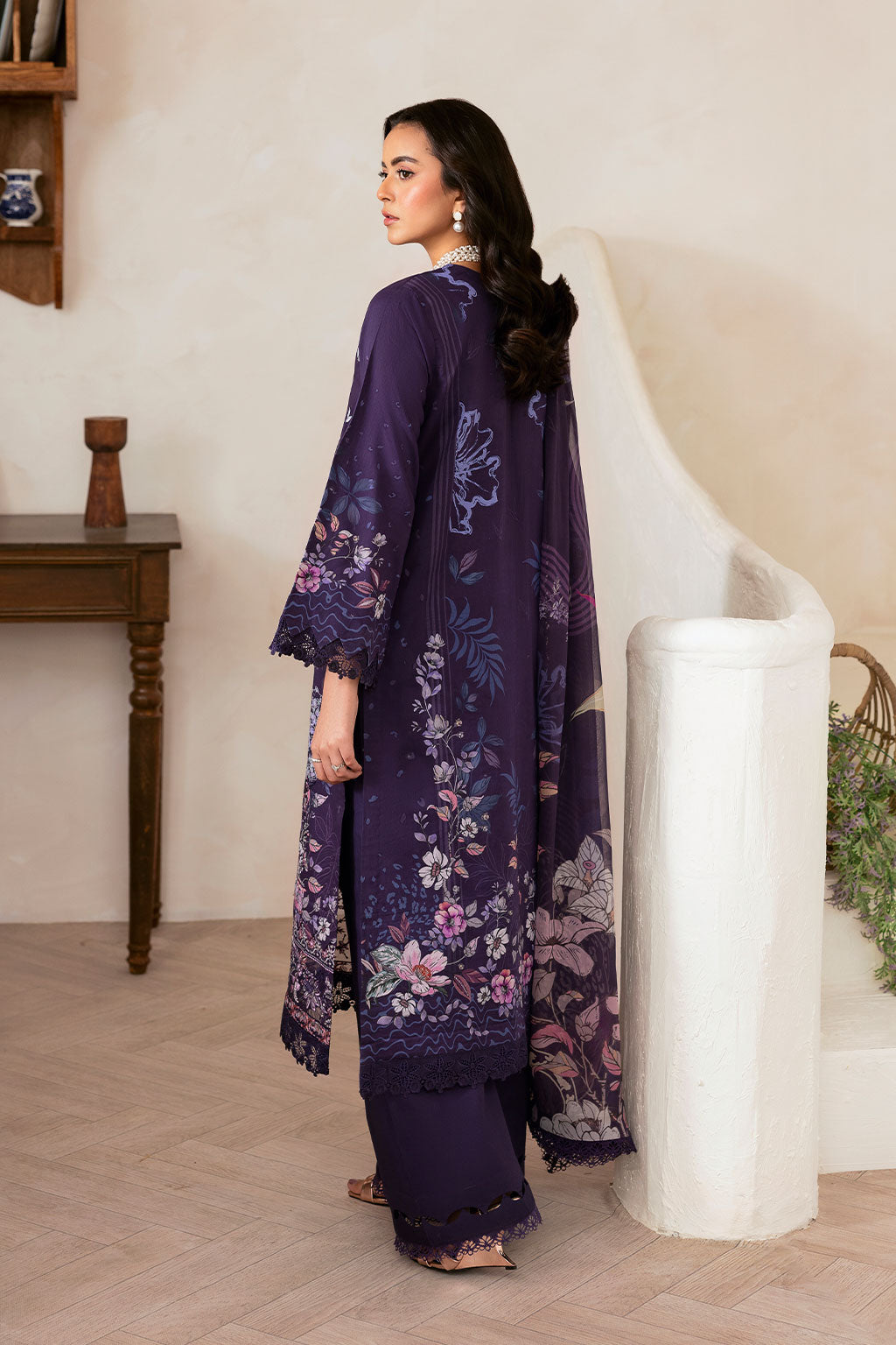 Ramsha | Mashaal Luxury Lawn | L-1401 - by Libasekhas UK - Registered Vendor of : Ramsha - 100% Original Designer Dress