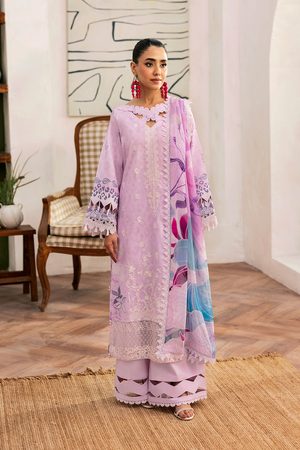 Ramsha | Mashaal Luxury Lawn |  L-1404 - by Libasekhas UK - Registered Vendor of : Ramsha - 100% Original Designer Dress