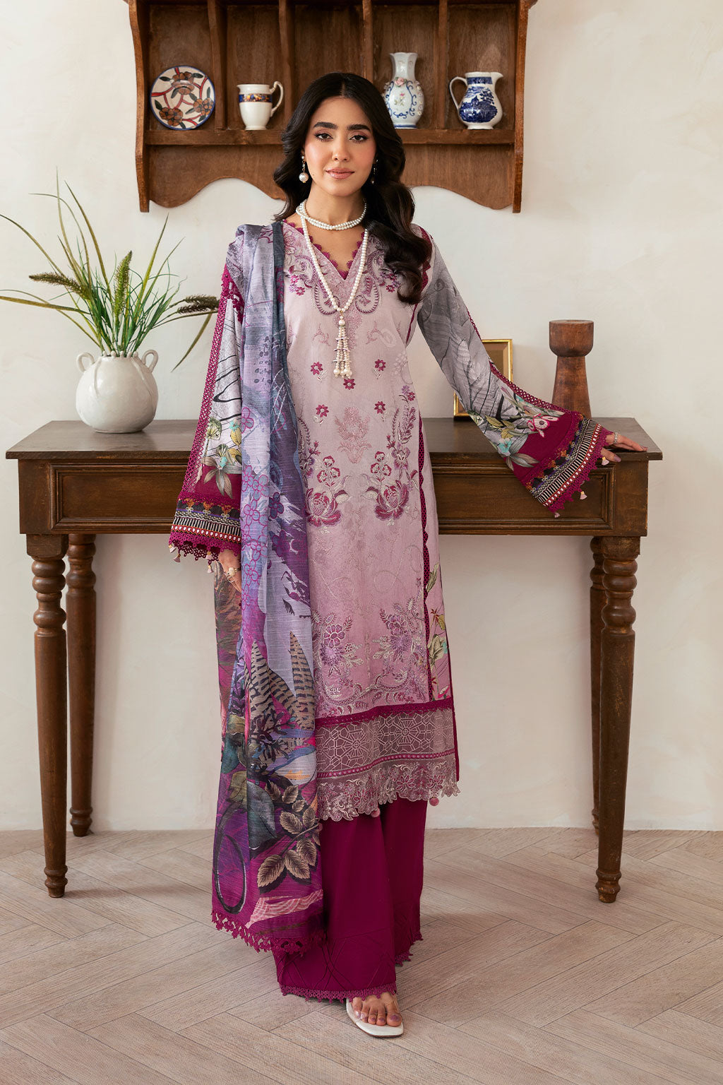 Ramsha | Mashaal Luxury Lawn | L-1409 - by - Libasekhas UK - Registered Vendor of : Ramsha - 100% Original Designer Dresss