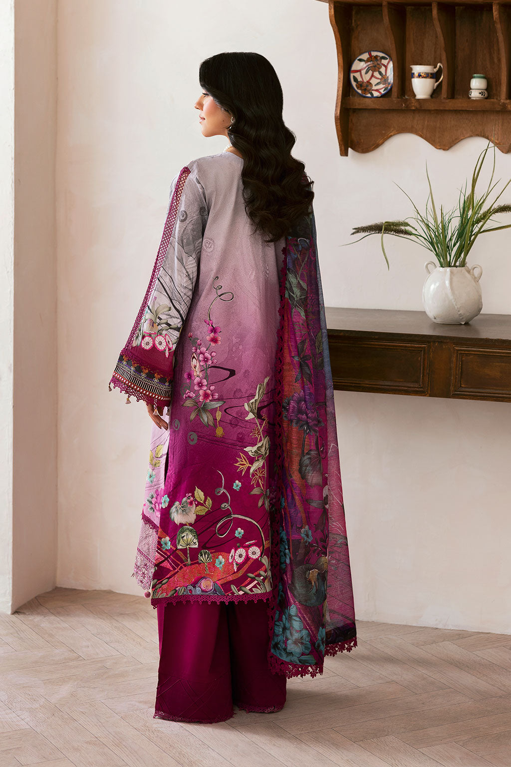 Ramsha | Mashaal Luxury Lawn | L-1409 - by - Libasekhas UK - Registered Vendor of : Ramsha - 100% Original Designer Dresss