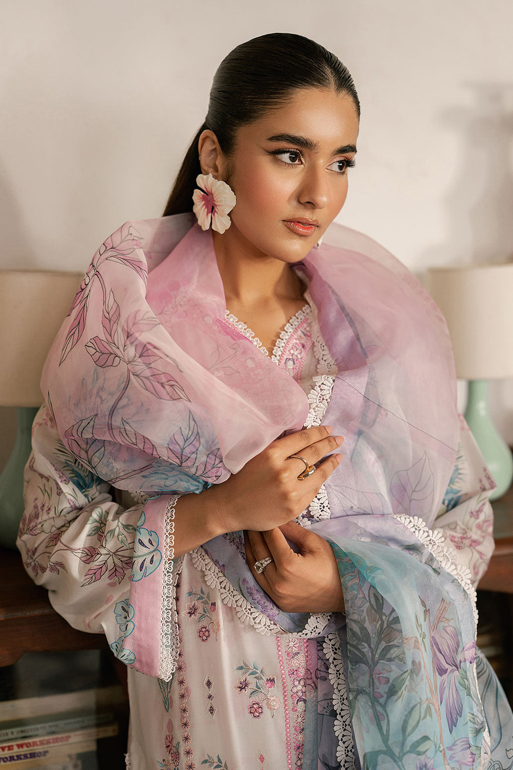 Ramsha | Mashal Luxury Lawn | L-1610 - by Libasekhas UK - Registered Vendor of : Ramsha - 100% Original Designer Dress