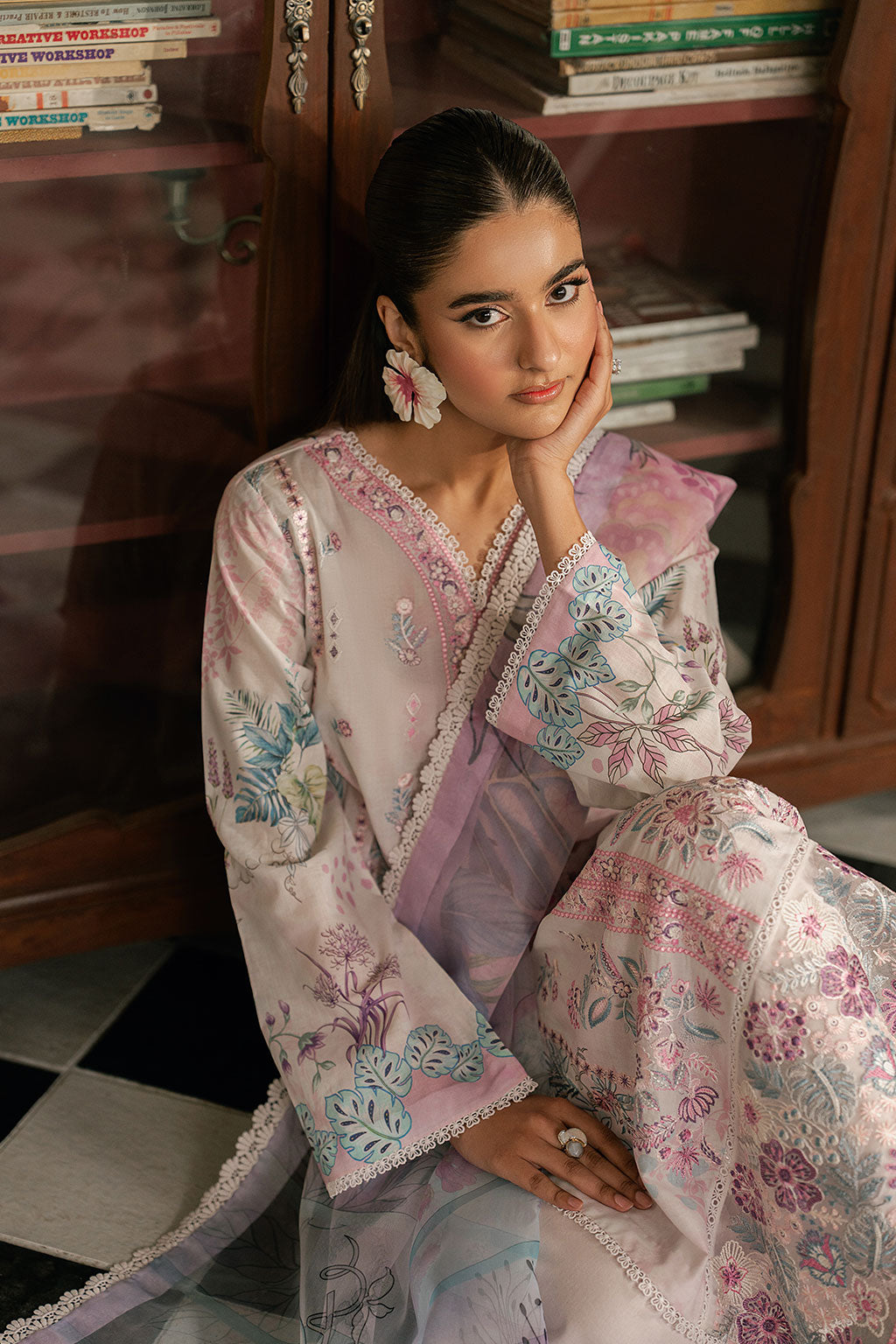 Ramsha | Mashal Luxury Lawn | L-1610 - by Libasekhas UK - Registered Vendor of : Ramsha - 100% Original Designer Dress