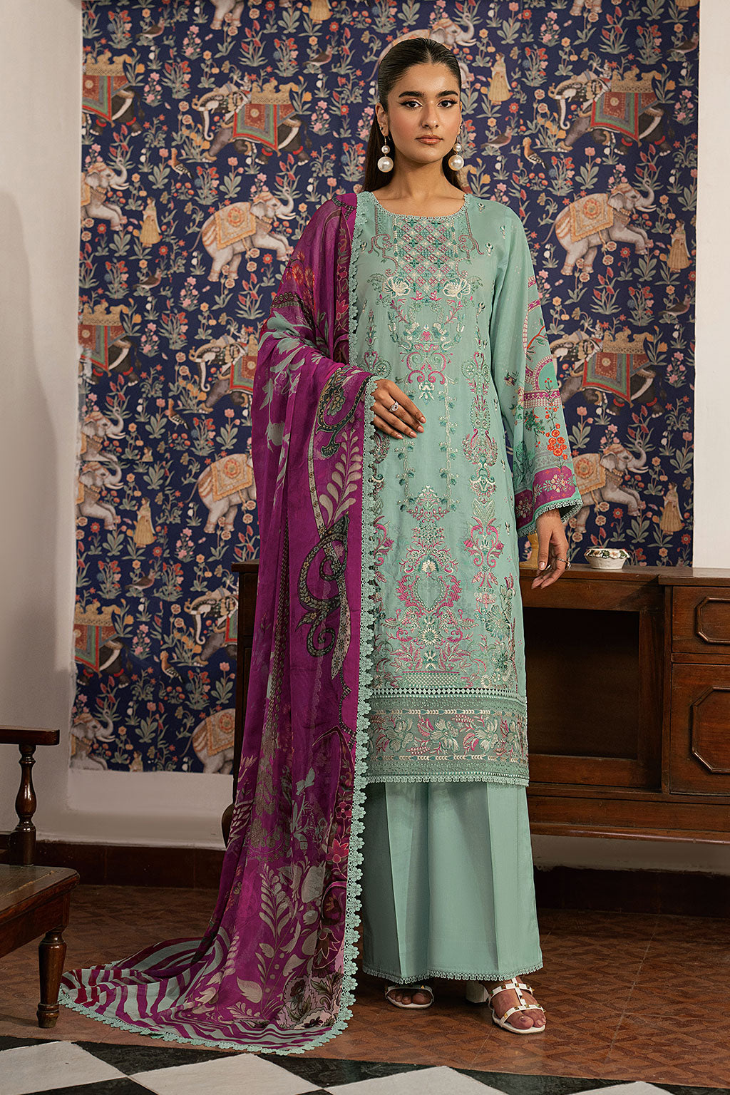 Ramsha | Mashal Luxury Lawn | L-1609 - by Libasekhas UK - Registered Vendor of : Ramsha - 100% Original Designer Dress