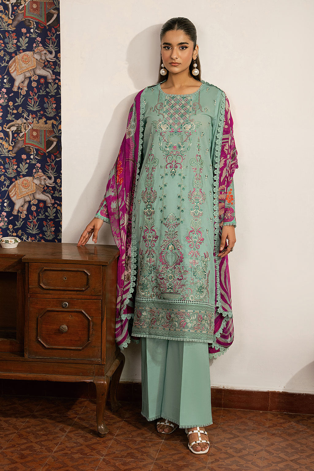 Ramsha | Mashal Luxury Lawn | L-1609 - by Libasekhas UK - Registered Vendor of : Ramsha - 100% Original Designer Dress