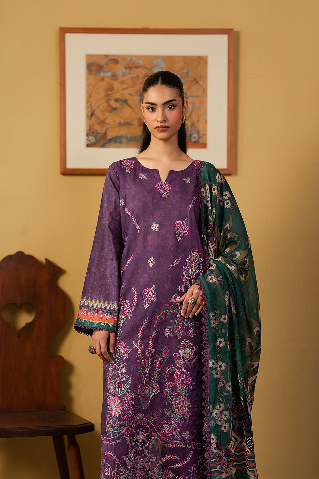 Ramsha | Mashal Luxury Lawn | L-1605 - by Libasekhas UK - Registered Vendor of : Ramsha - 100% Original Designer Dress