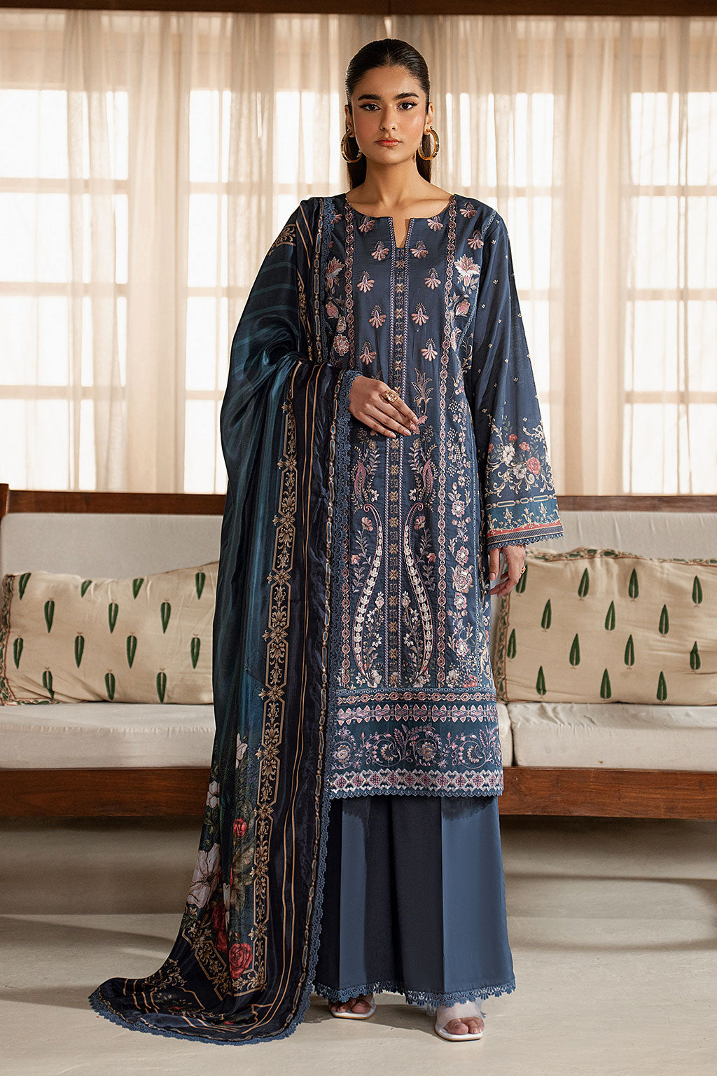 Ramsha | Mashal Luxury Lawn | L-1606 - by Libasekhas UK - Registered Vendor of : Ramsha - 100% Original Designer Dress