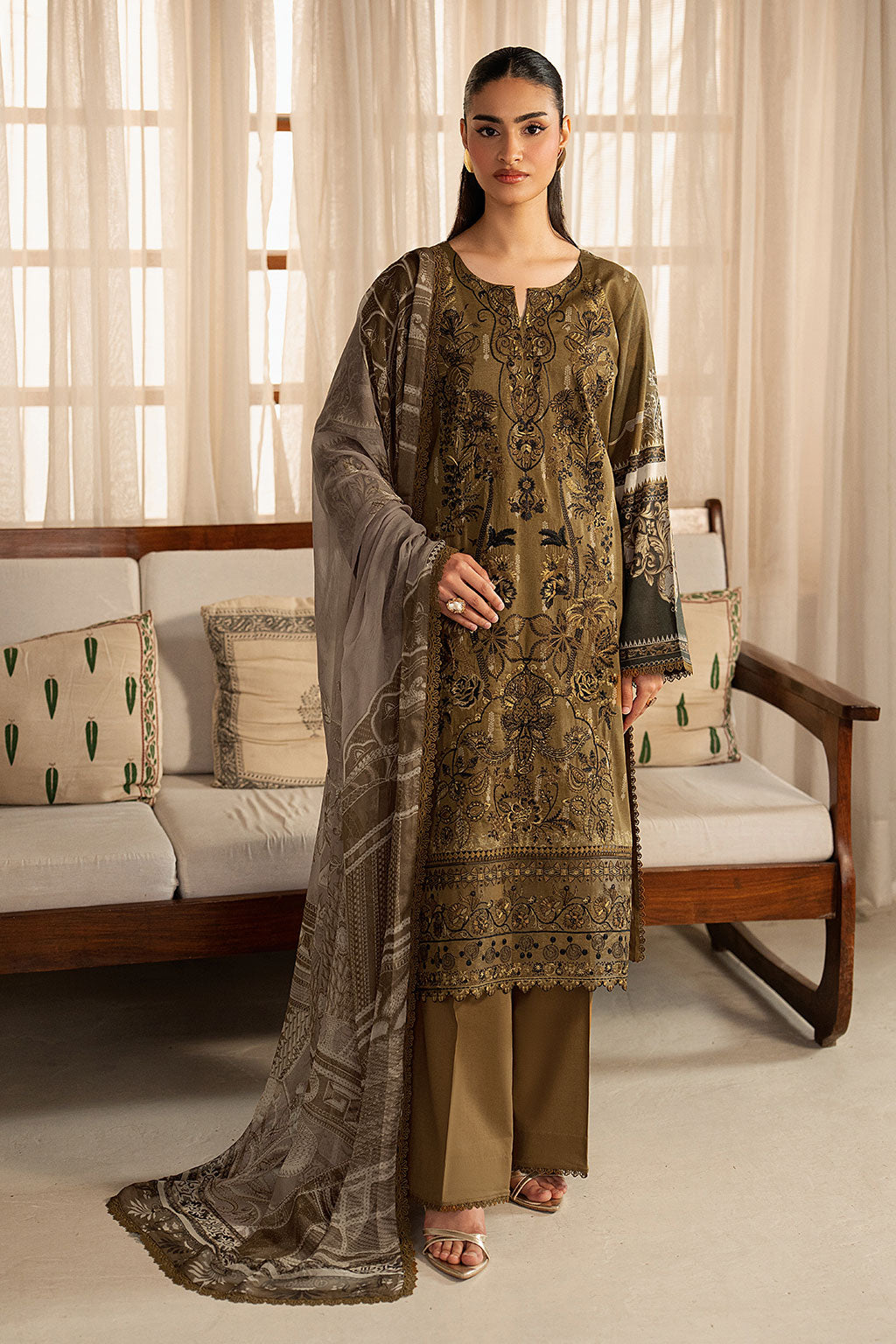 Ramsha | Mashal Luxury Lawn | L-1612 - by Libasekhas UK - Registered Vendor of : Ramsha - 100% Original Designer Dress