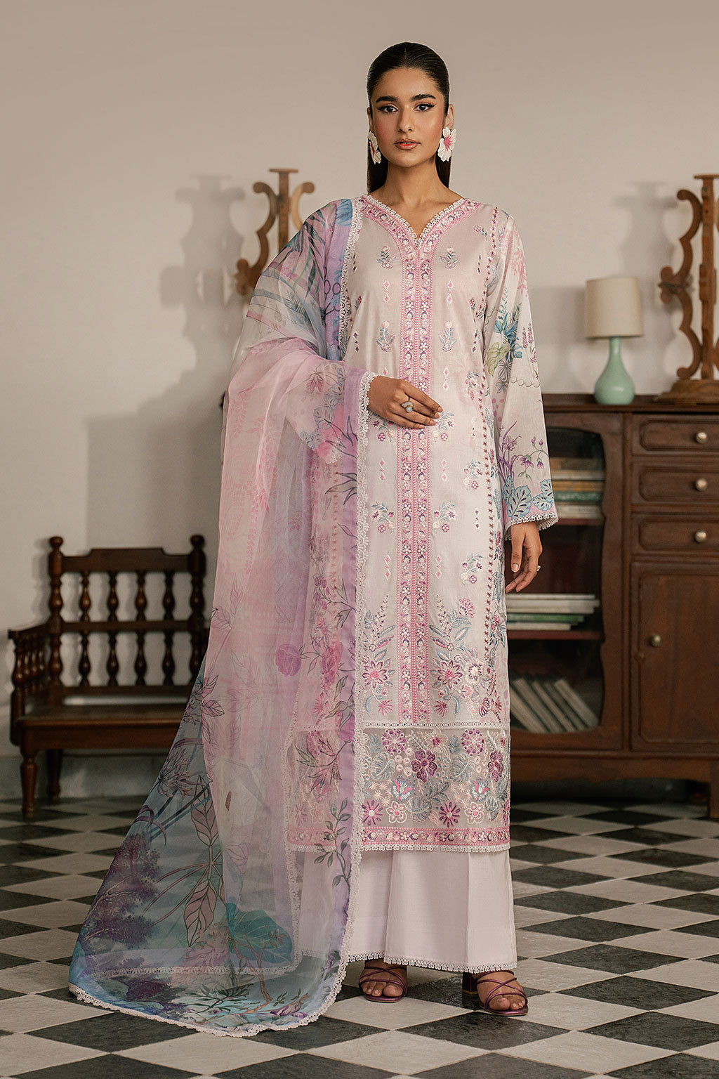 Ramsha | Mashal Luxury Lawn | L-1610 - by Libasekhas UK - Registered Vendor of : Ramsha - 100% Original Designer Dress