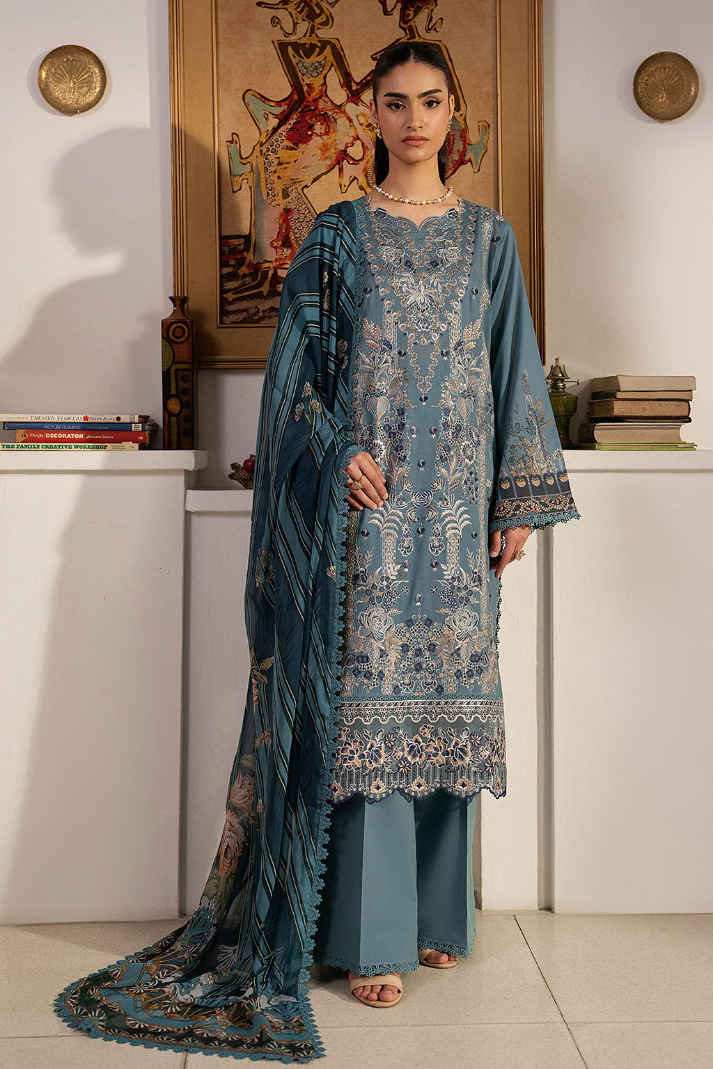 Ramsha | Mashal Luxury Lawn | L-1601 - by Libasekhas UK - Registered Vendor of : Ramsha - 100% Original Designer Dress