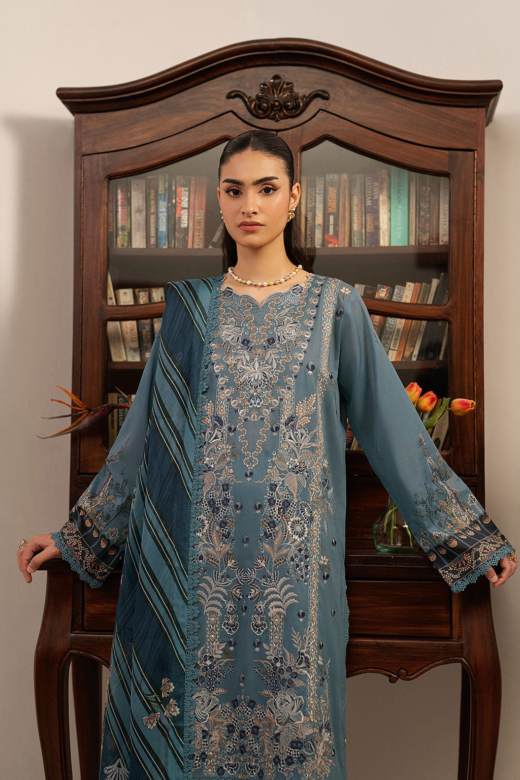 Ramsha | Mashal Luxury Lawn | L-1601 - by Libasekhas UK - Registered Vendor of : Ramsha - 100% Original Designer Dress