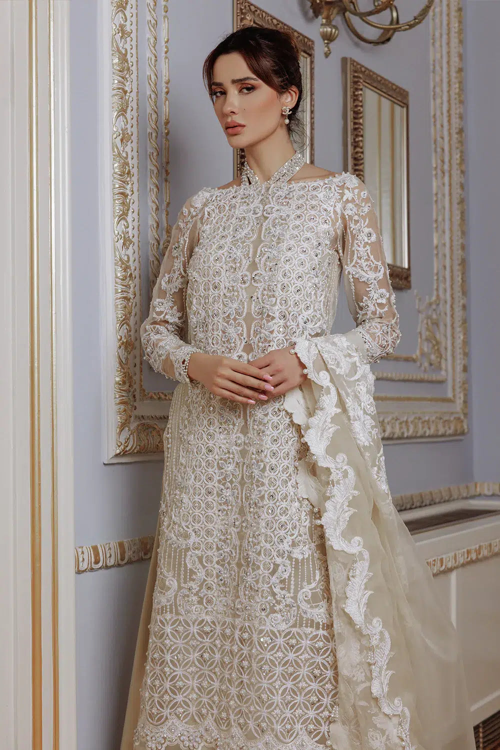 Saira Rizwan | Lumiere Festive 23 | DAISY SR-04 - by - Libasekhas UK - Registered Vendor of : Saira Rizwan - 100% Original Designer Dresss