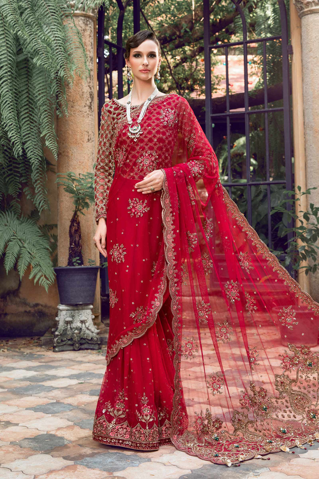 Maria B | Bridal Couture | Adaliz - by - Libasekhas UK - Registered Vendor of : Maria B - 100% Original Designer Dresss
