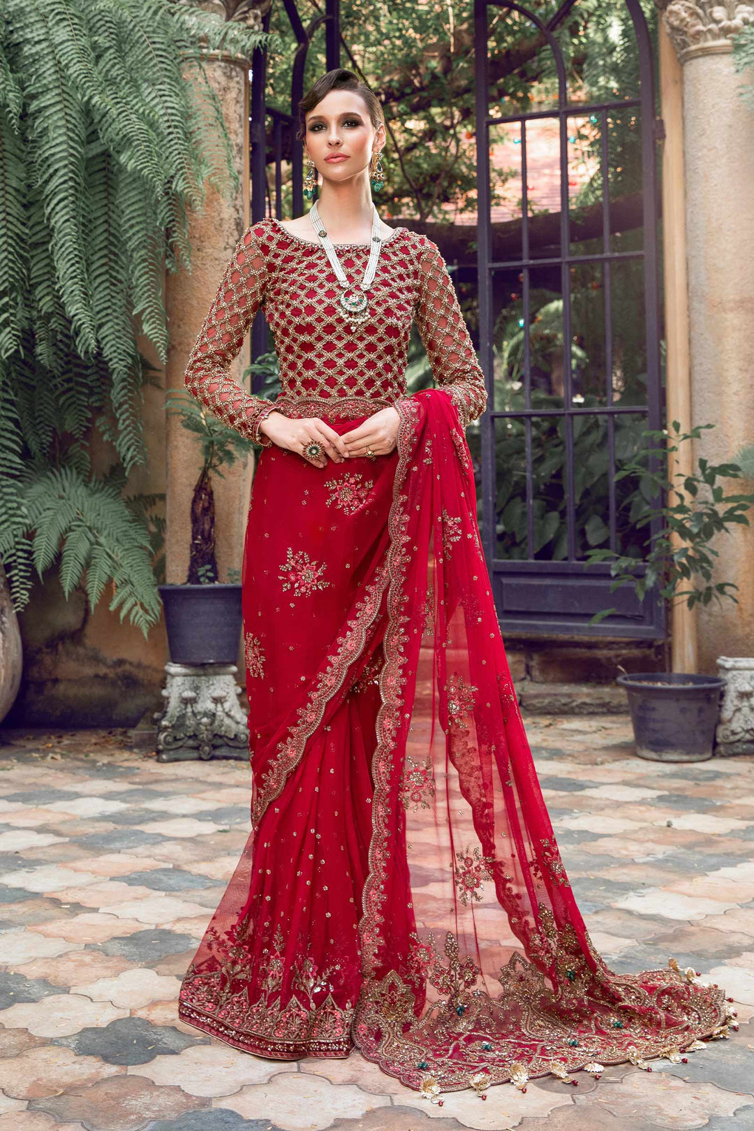Maria B | Bridal Couture | Adaliz - by - Libasekhas UK - Registered Vendor of : Maria B - 100% Original Designer Dresss