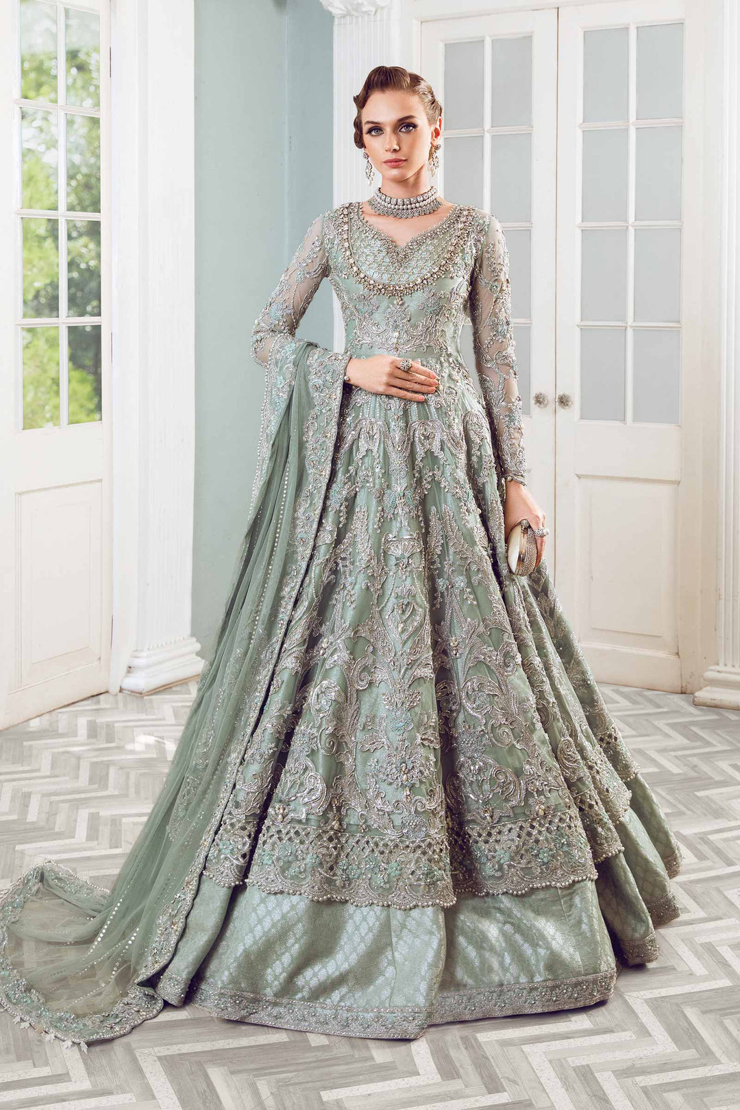 Maria B | Bridal Couture | Chantrea - by - Libasekhas UK - Registered Vendor of : Maria B - 100% Original Designer Dresss