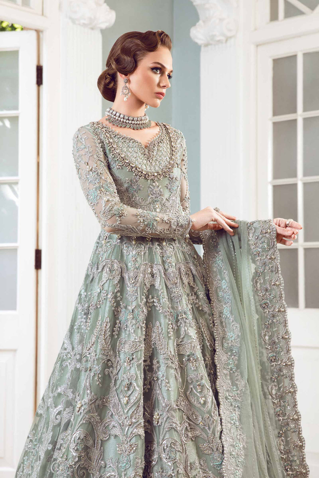 Maria B | Bridal Couture | Chantrea - by - Libasekhas UK - Registered Vendor of : Maria B - 100% Original Designer Dresss