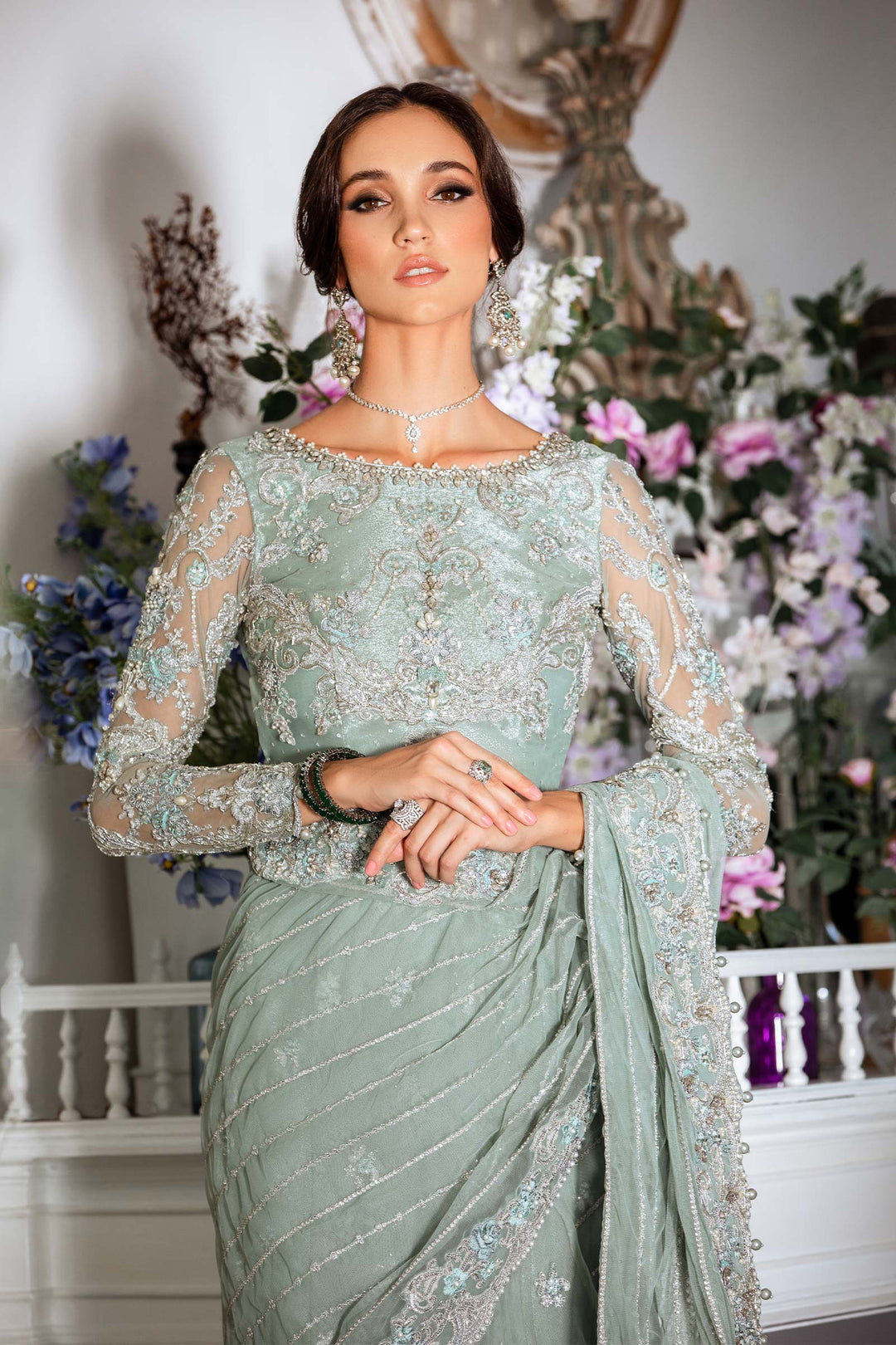 Maria B | Bridal Couture | Helene - by - Libasekhas UK - Registered Vendor of : Maria B - 100% Original Designer Dresss