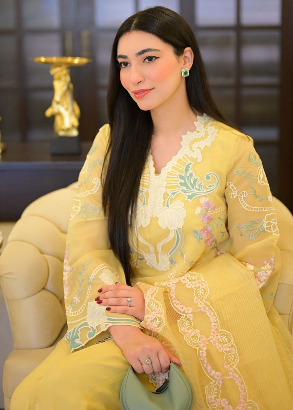 Saira Shakira | Rosea Casual Pret 25 | Dandelion Hues - by Libasekhas UK - Registered Vendor of : Saira Shakira - 100% Original Designer Dress