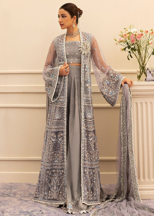 Sadaf Fawad Khan | Wedding Festive 25 | Overcast Whisper - by Libasekhas UK - Registered Vendor of : Sadaf Fawad Khan - 100% Original Designer Dress