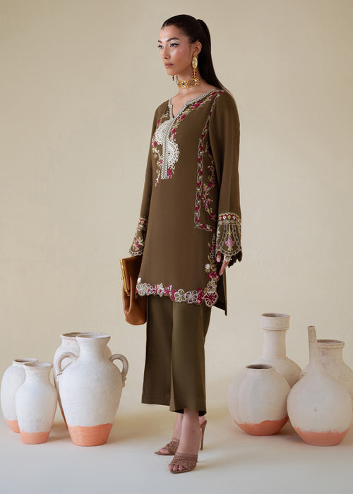 Saira Shakira | Basic Pret 25 | Moss - by Libasekhas UK - Registered Vendor of : Saira Shakira - 100% Original Designer Dress