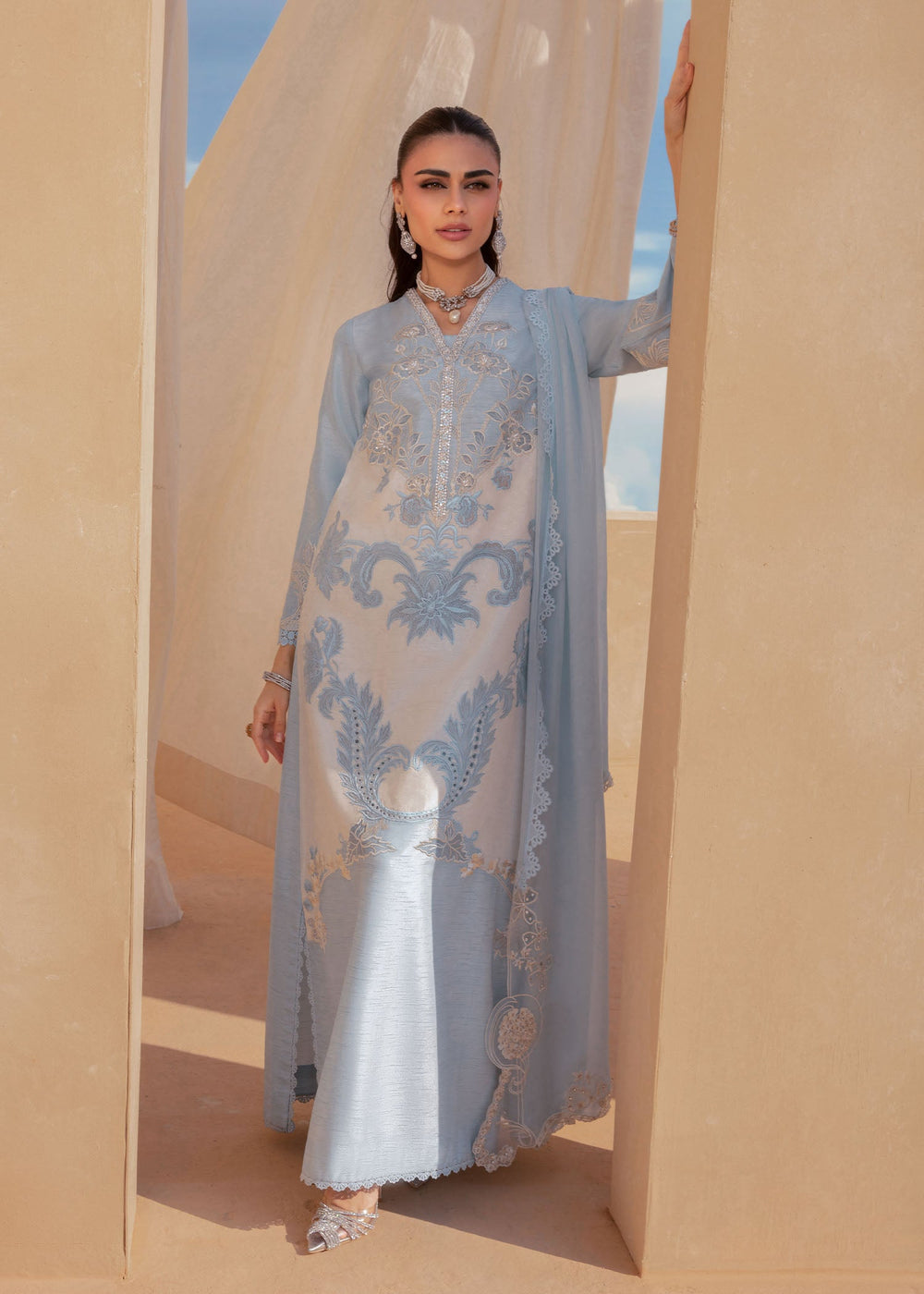 Saira Shakira | Rosea Casual Pret 25 | Keshi - by Libasekhas UK - Registered Vendor of : Saira Shakira - 100% Original Designer Dress