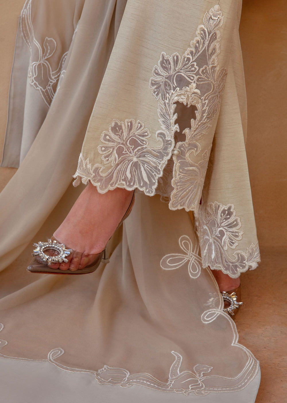 Saira Shakira | Rosea Casual Pret 25 | Latte Glow - by Libasekhas UK - Registered Vendor of : Saira Shakira - 100% Original Designer Dress